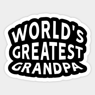 World's Greatest Grandpa Text Sticker